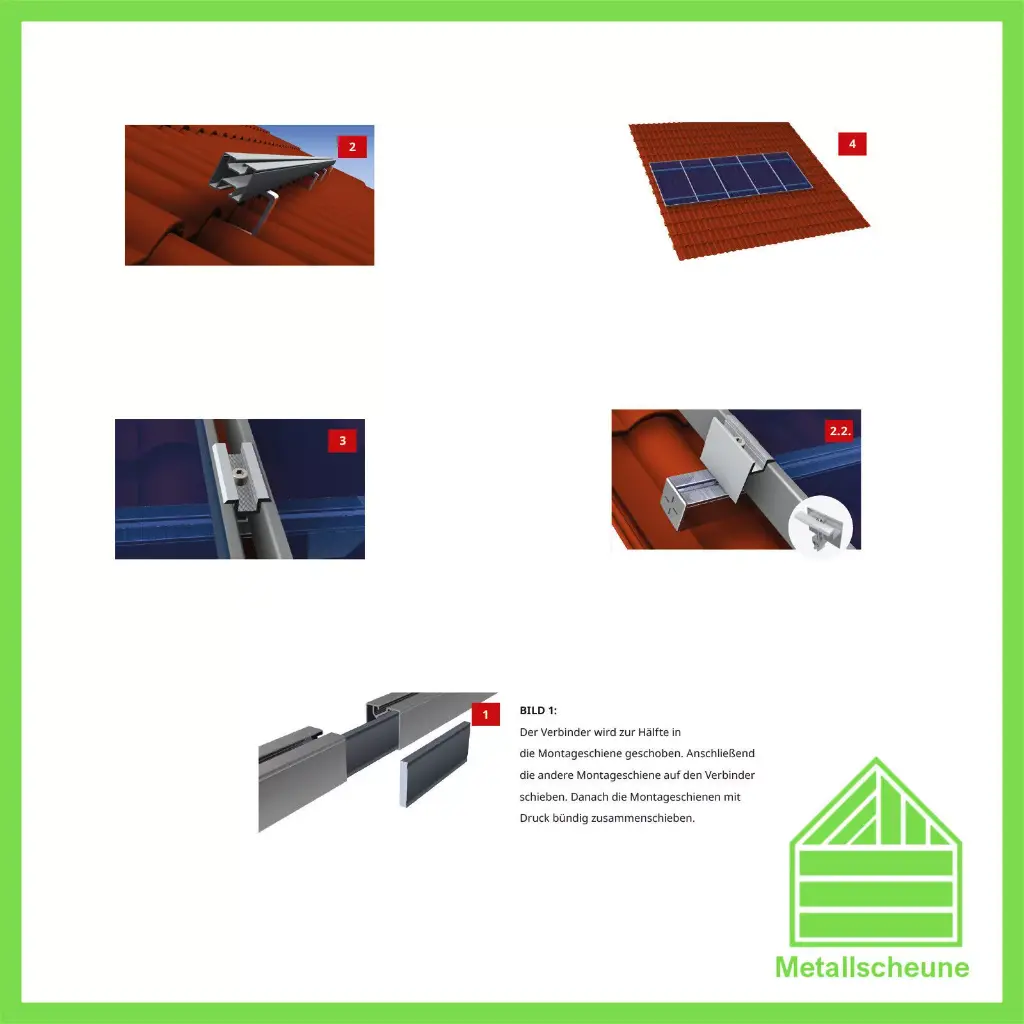 Solar panel mounting bracket (2 set) 