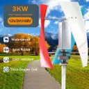 3000W 48V Wind turbine with MPPT charge controller 