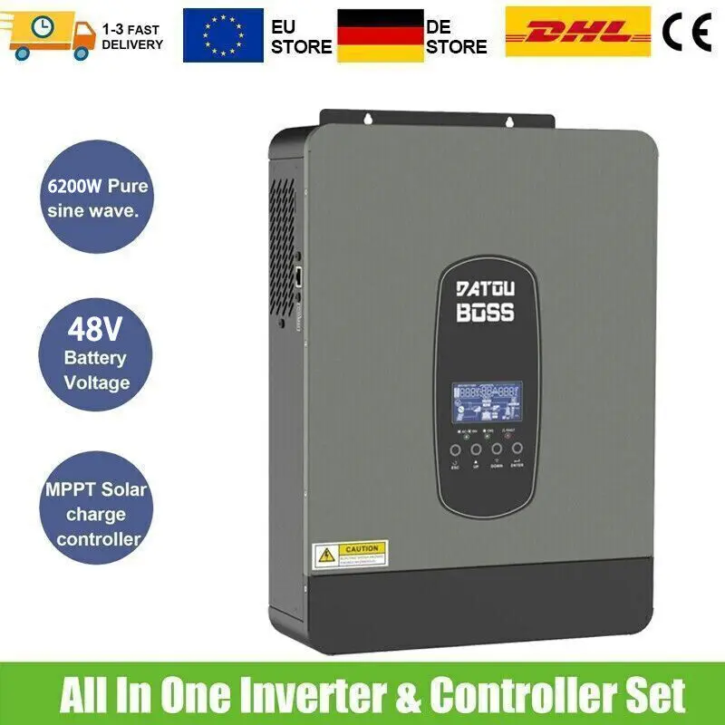 6.2kW Hybrid Solar Charger/Inverter 48V pure sinus MPPT 110A 