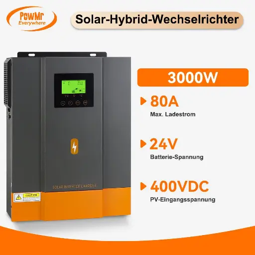 [Pow-hvm3.2h-24v-n] 3.2kW PowMr Hybrid/Inverter Charger