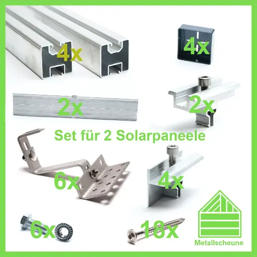 [20] Solar panel mounting bracket - for Tile roof (2 set) 